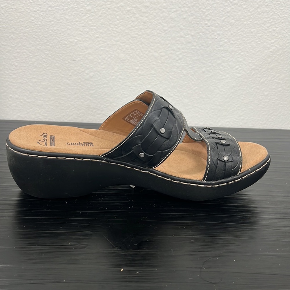Clarks Women’s Sandals Delana Macrae Black Size 8 - Picture 7 of 15